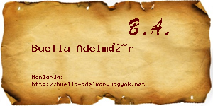 Buella Adelmár névjegykártya